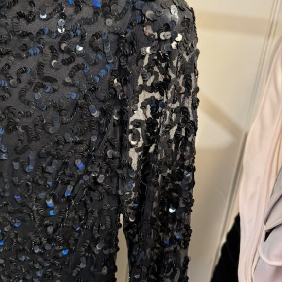 Pisarro Nights Black Sequin Dress - Picture 2 of 10